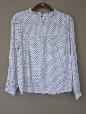 LOFT | White Peasant Blouse